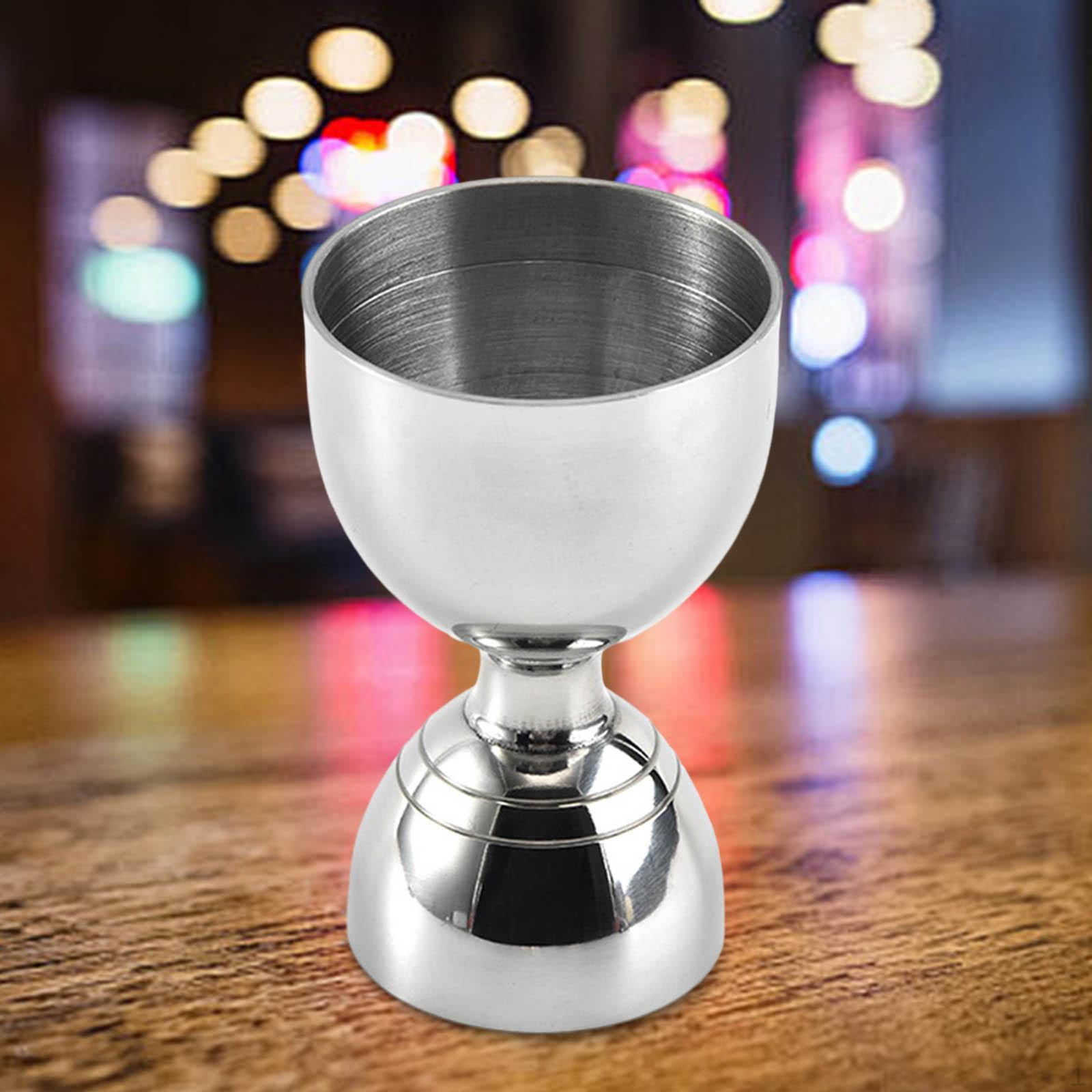 

Head Jigger for Cocktails Measuring Tool Home And Bar Use серебряный