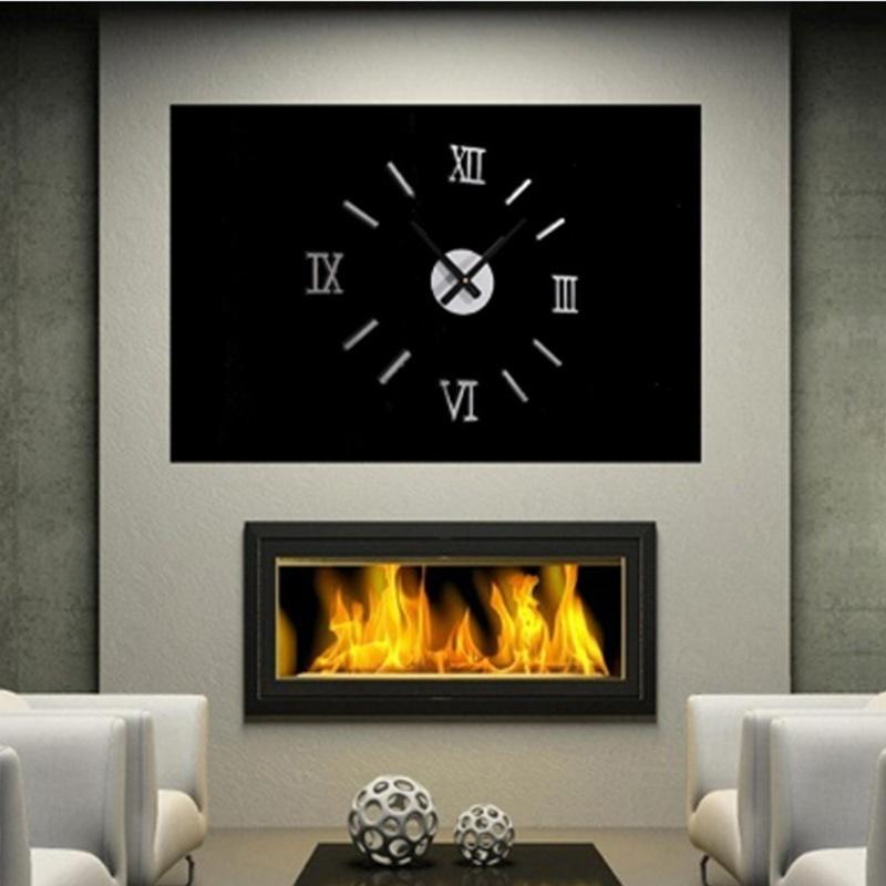 Home Decoration Wall Clock Big Mirror Wall Clock Modern Design Large Size Wall Clocks DIY Wall