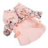 Tang Suit Pet Dress Dog Chinese Style Elegant Cheongsam Satin Costume for Small Dogs Puppy Pet