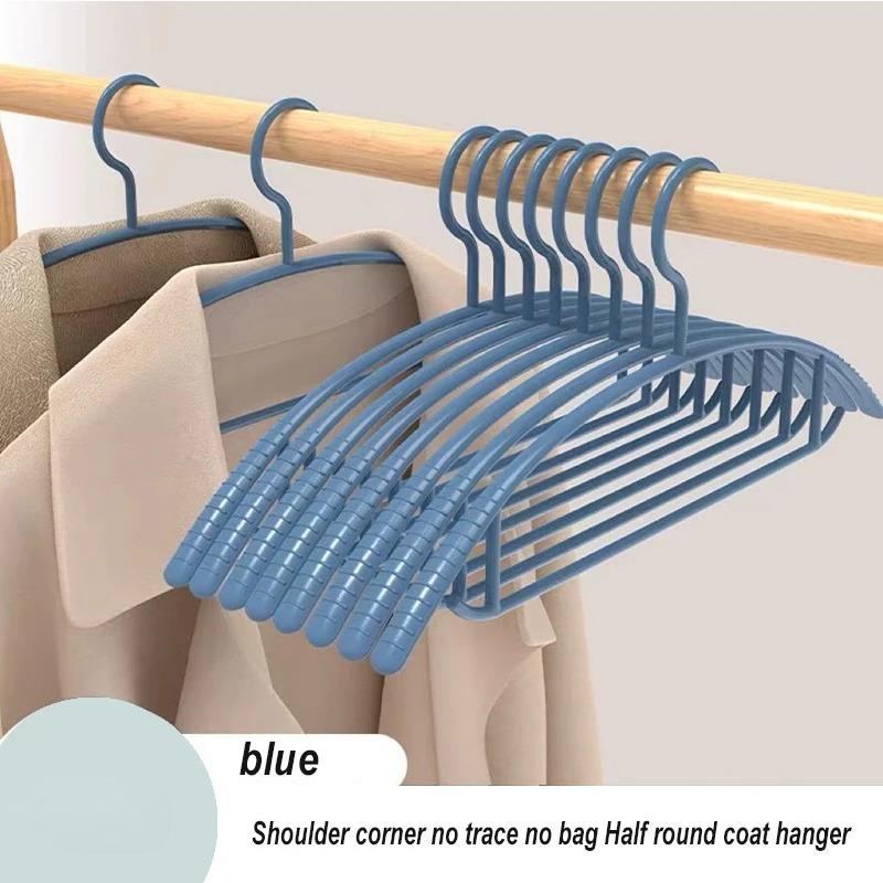 Traceless Anti-slip Semicircular Hangers Wet and Dry Plastic Hanging Accessories Space Saving Anti-deformation Hangers