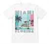 T-shirt Bianca Souvenir Vacanza Miami Beach Florida