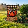 Decorative Pieces for Front Wall Stacked Pumpkin Garden Flag, Burlap Look Fall Outdoor Decor, Accents Indoor Double Sided Holiday Yard Banner,