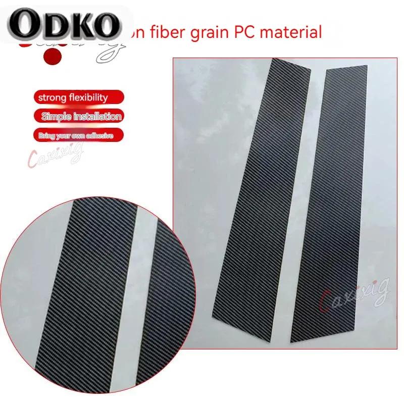 8Pcs Car Door Window Pillar Posts Trim Cover for Honda Civic 2012 2013 2014 2015 BC Column Sticker Accessories