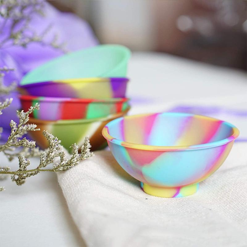 

20 шт. набор, красочные силиконовые миски, ингредиенты для выпечки, миска для приправ, соусов, сделай сам, приготовление еды, закуски, контейнер для хранения