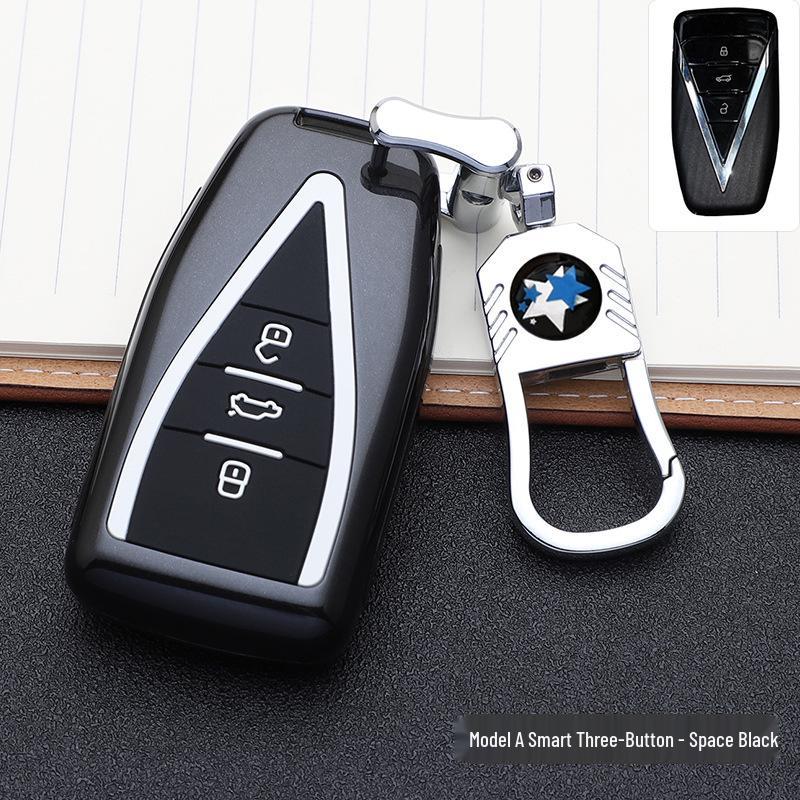 Stylish Car Key Bag for Venucia Key Cover Modification with Buckle Remote Shell and Personalized Design