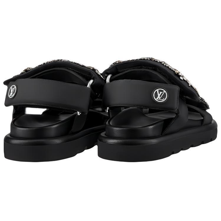 Louis Vuitton Pool Pillow Comfort Stylish Sandal Women's Black 1A9OKE