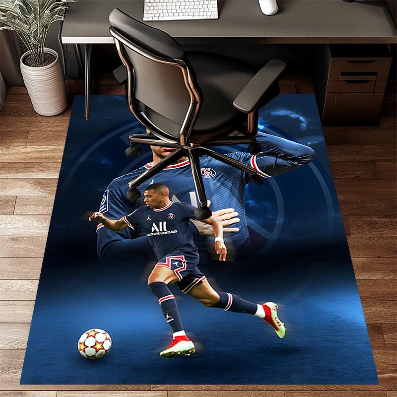 1pc Mbappe6 Design Printed Area Rug Carpet for Bedroom Living Room Home Decor Rugs Mat Non Slip Mat Rug for Bedside