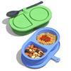 Portable 2 Section Sauce Container Convenient Food Storage Box For Dips And Small Snacks Lunch Box