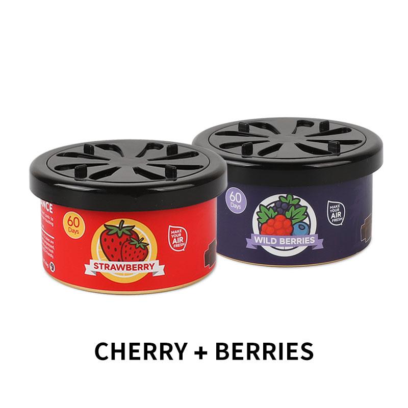 Cherry scented Car air freshener automobile perfume wood block essential oil diffusion fragrance long-lasting  elimination odor