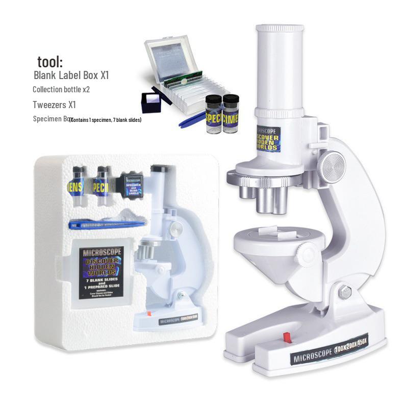 Portable 1200x HD Microscope Toy for Kids - Science Experiment Set for Students