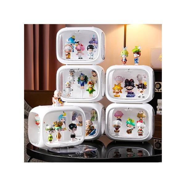 Marvelin Home Transparent Acrylic Cube Figure Exhibition Case (cabinet Stand), 1 Korean Toy