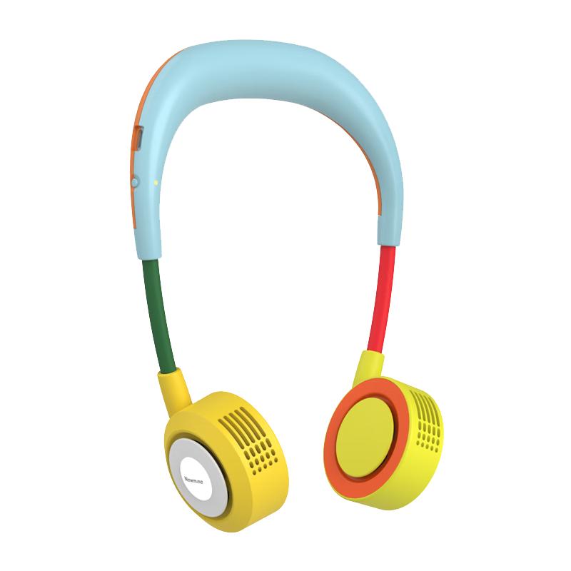 Newmine Bladeless Nackenventilator mit Bluetooth-Lautsprecher & Geschichtenerzählmaschine