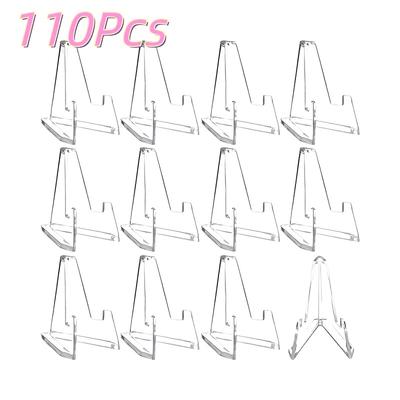 110pcs Mini Acrylic Display Stands, Ideal for Showcasing Coins, Pocket Watches, Photographs, Capsules, And Challenge Medals