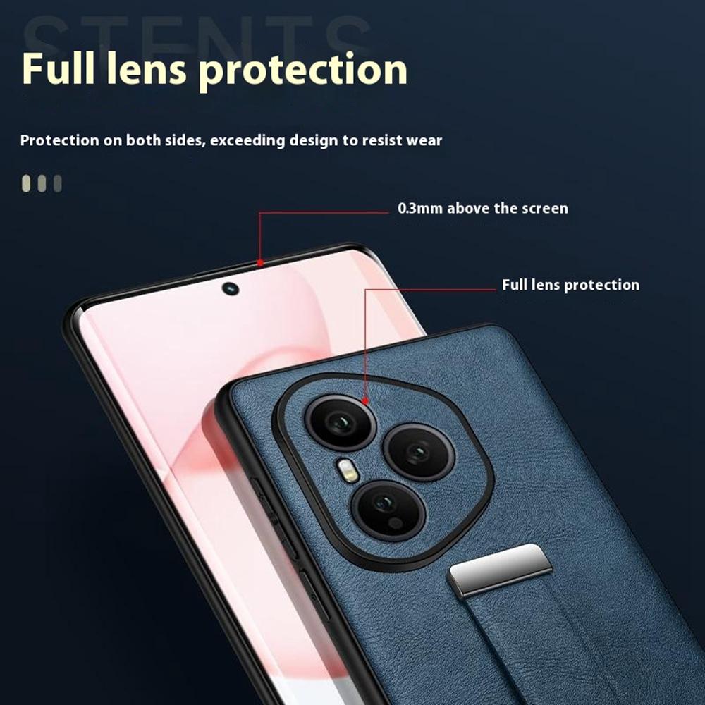 SULADA Fashion Series for Honor 400 Pro 5G (Global) Case Wristband Kickstand Leather Back Phone Cover