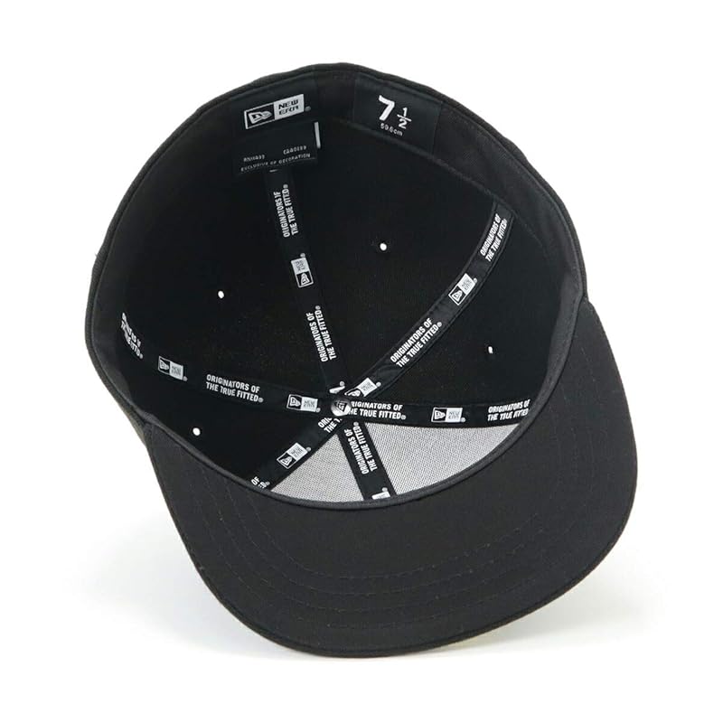 [New Era] cap basic Plain color black 8 506 BASIC BLK/WHT 25J