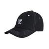 3D Monogramm Stickerei Oversized Ball Cap SchwarzDenim [VARZAR]