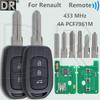 DR 4A PCF7961M 433MHz Car Remote Key For Renault Dacia Sandero Logan Lodgy Dokker Clio4 Master3 Duster Vauxhall Vivaro Trafic