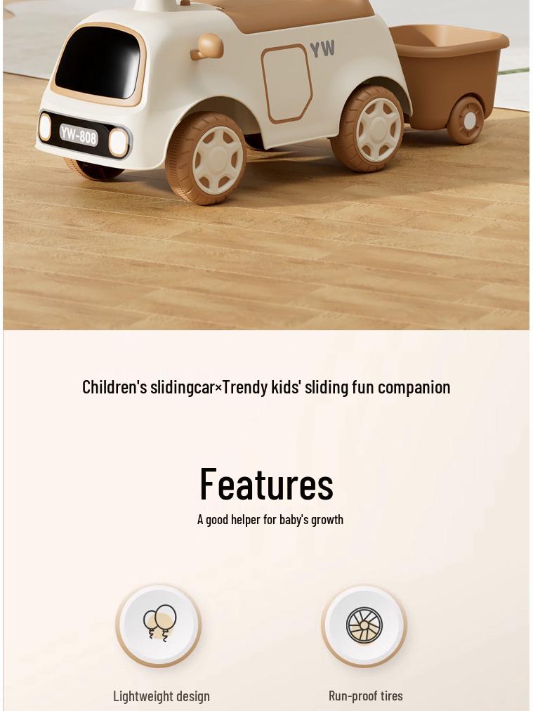 4-in-1 Toddler Scooter: Balance Bike, Walker, and Twist Car for Ages 1-3