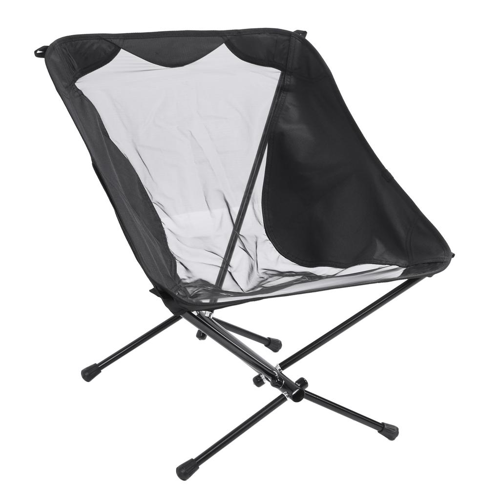 Portable Camping Chair Multipurpose Prevents Sinking Strong Load Bearing Lightweight Sturdy Folding Backpacking Chair Black