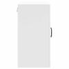 Kitchen Wall Cabinet with Glass Doors, Lucca, White