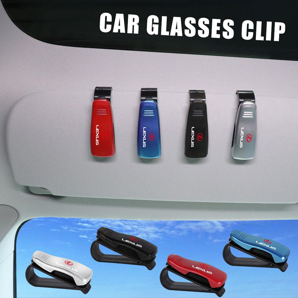 1/2pcs Car Glasses Clip Sun Visor Ticket Document Holder Storage Clips For Lexus IS300 IS200 LX570 GS300 GX460 ES300 RX450h Al20JM4