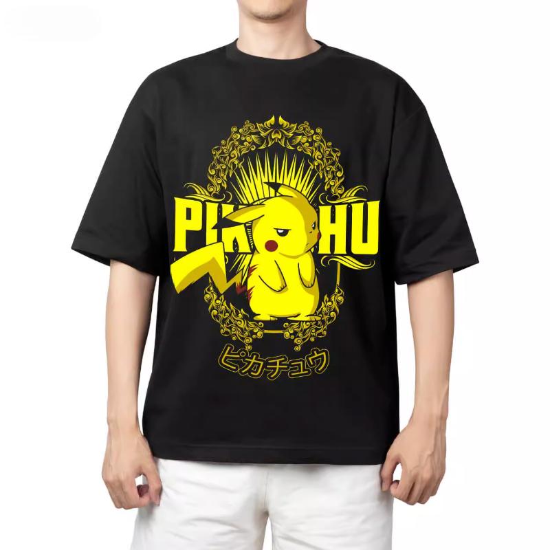 Pokemon animethemed printed Tshirt for 2025 a trendy and casual shortsleeved top with a Japanese style for both men and wome