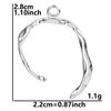 5pcs Titanium Accessories Eye Oval Rectangle Stainless Steel Charm Pendant For Jewelry Making Supplies DIY Women Pendant Earring