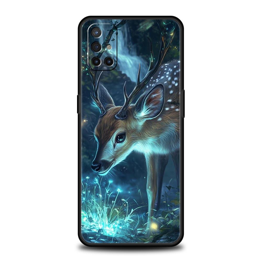Cartoon Animal Deer Phone Case For Oneplus 13R 13 12R 11 10T 10R Nord N100 N200 N10 10 9 9R 9RT CE 3 2 Z Pro 5G Soft TPU Cover
