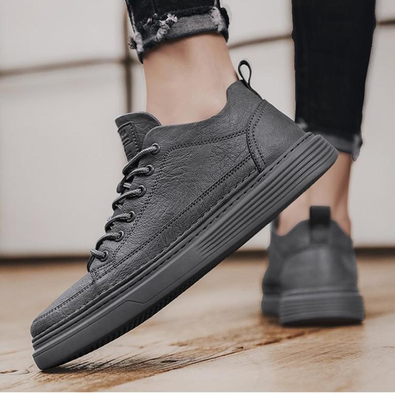 Men's Shoes 2024 New Fashion Leather Men Casual Shoes Loafers Men Outdoors Comfortable  Breathable Walking Running Jogging Shoes
