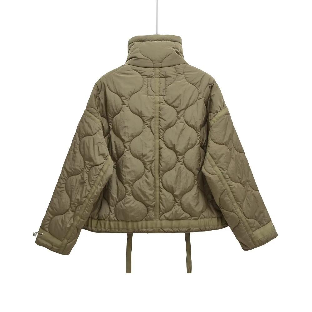 Vestaglia da Donna in Cotone con Zip, Colore Unito, Tasca Ampia, Manica Lunga, Giacca Invernale, Vestaglia in Cotone