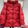 Warm Hooded Down Jacket for Women Casual Winter Coats Autumn Down Parkas