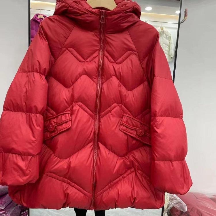 Warm Hooded Down Jacket for Women Casual Winter Coats Autumn Down Parkas