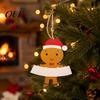 DIY Holiday Hanging Decorations Christmas Wooden Ornament, Cute Bear Gingerbread Gnome Cat Dog Personalized Winter Gifts for Tree, Party Home