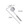 ZISIZ Wide-Edge Stainless Steel Strainer Spoon