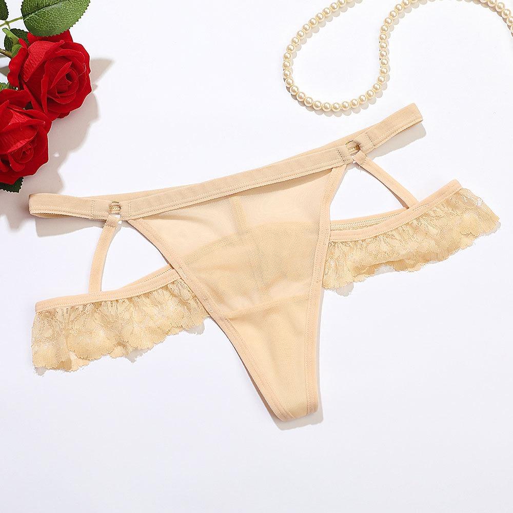 Transparent Underwear for Women Thin Strap Mesh Lace Briefs Thin Lace Panties Lady