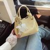 2025 New Bow Bag Pendant Bag Summer Versatile Shoulder Bag Premium Oblique Span Bag Fashion Handheld Women's Bag