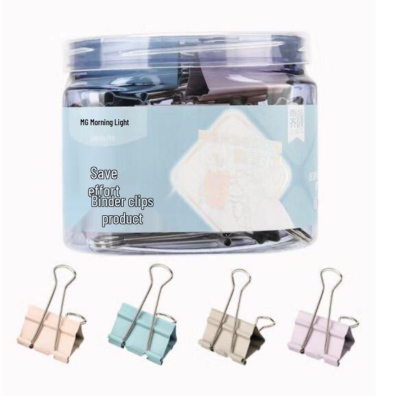 M&G Jiyan Series Colorful Metal Binder Clips, 41mm