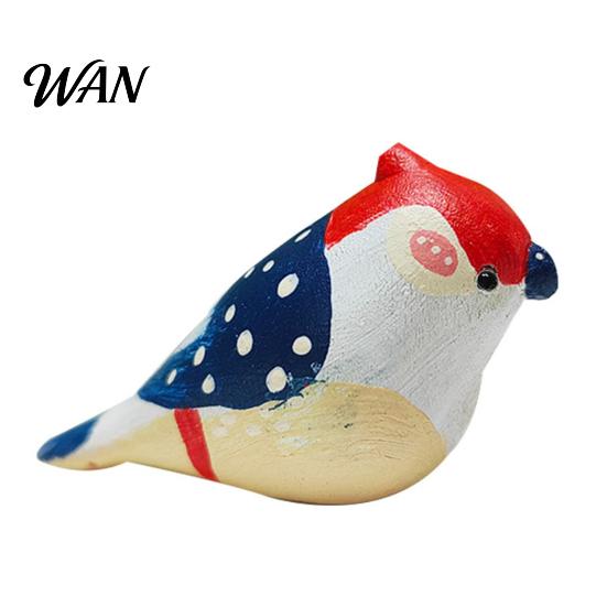 Durable Bird Figurine Handmade Wooden Carving Statue Miniature Wildlife Sculpture for Living Room Office Desktop TV Stand Decor Gifts Lovers