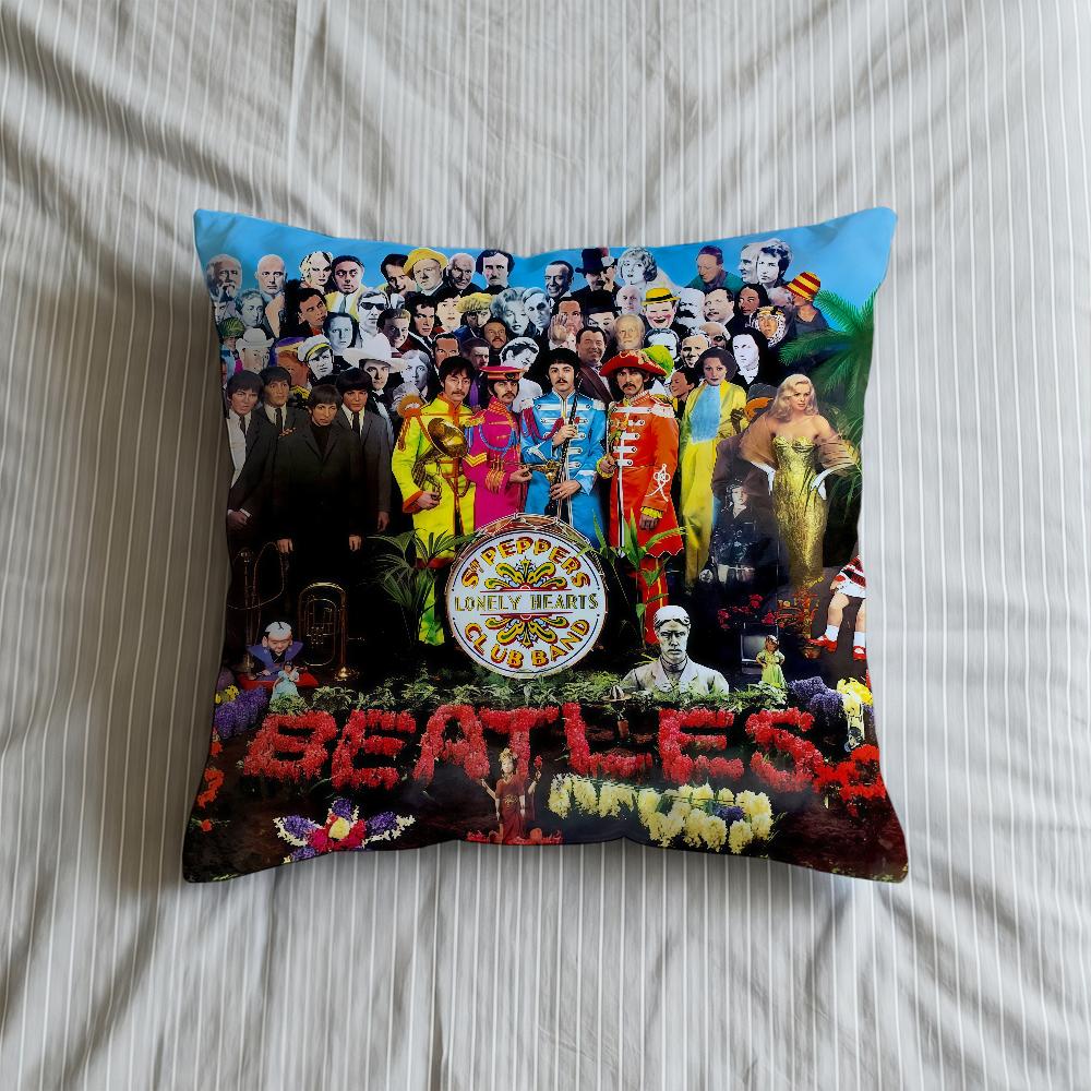 Kissen Das Band SN Abdeckung Weiche Hülle Sofa Rock Wohn B-BbeatleS-ES Zimmer Haus Bequem Büro Dekoration Schutzkissen