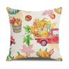 Home Autumn Pillow Cover New Pumpkin Truck Linen Cushion Cushion Cover