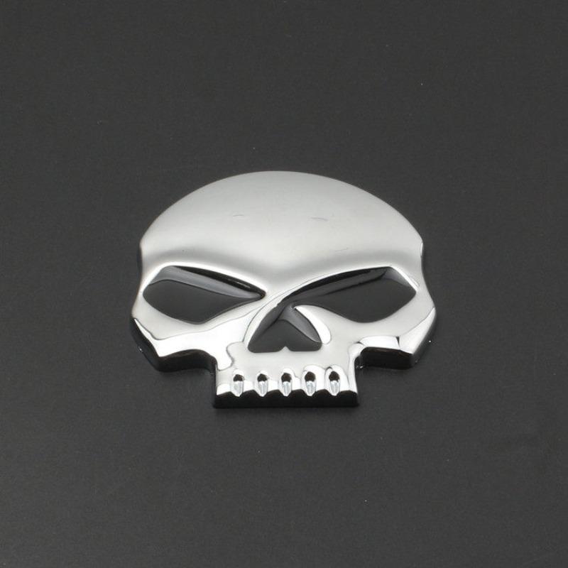 Car motorcycle personalized modification car logo metal skull ghost head eagle wings decorative car sticker scratch sticker