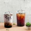 450ML Dome-shaped Glass with a Glass Straw Jar-shaped Glass Beer Mug Iced Coffee Mug DIY Beverage Set Water Bottle with Straw