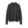 Women's 100% Cashmere Polo Neck Sweater - Versatile Autumn/Winter Knitwear Cardigan Blouse
