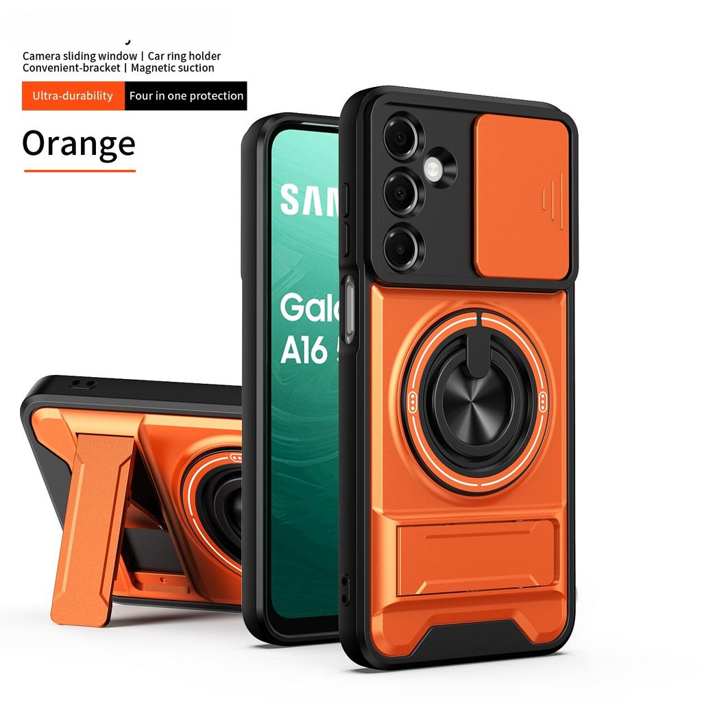 Für Samsung Galaxy A23 A24 A25 A26 A17 F17 A13 A14 A15 A16 A05S A06 A32 Luxuriöse Handyhülle mit drehbarem magnetischen Ringhalter aus Kunststoff