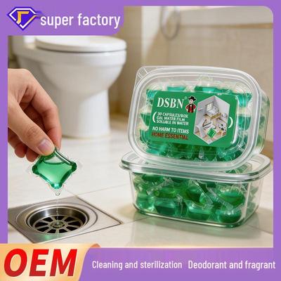 Kanal-Deodorierungs-Gelperlen für Toilette, Küche und Bodenabflüsse - Geruchsbekämpfende und Rückflussverhindernde Lösung