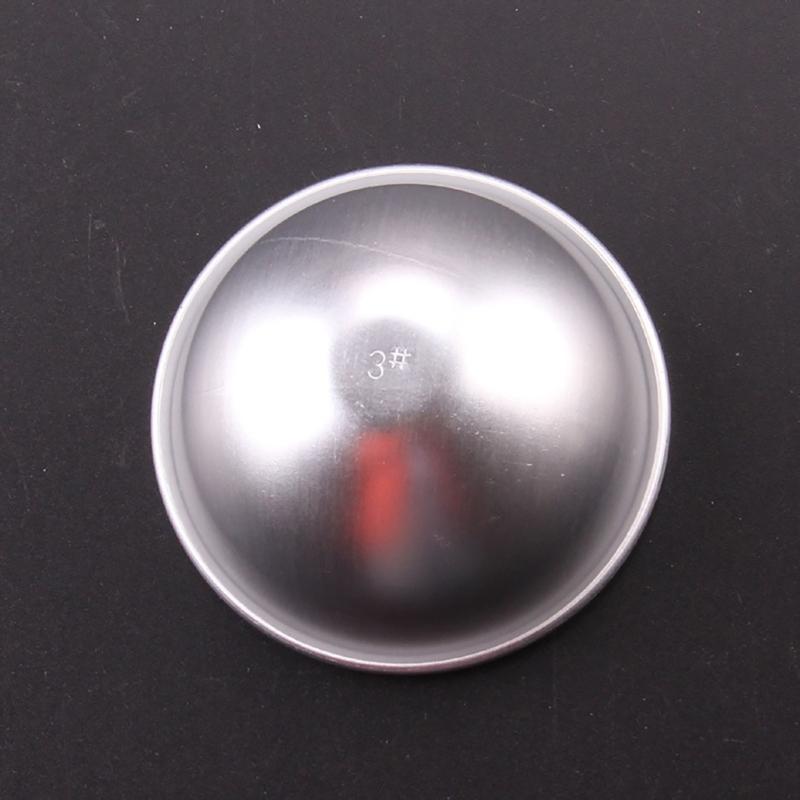 Set Of 50 Hemispheres Baking Molds Silver Aluminum Cake Tins for Wedding Cakes and Mousses Puddings Bakewares