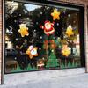 New Year Xmas Wall Sticker Snowflake Santa Claus Elk Glass Decal Gift Window Sticker  Home Decor