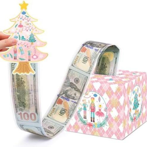Christmas cash box hidden cash family party super warm Christmas party great surprise gift box