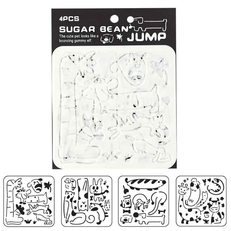 Reusable PET Stencil For Handmade Posters Holiday Theme Crafting Tool And Easy To Clean