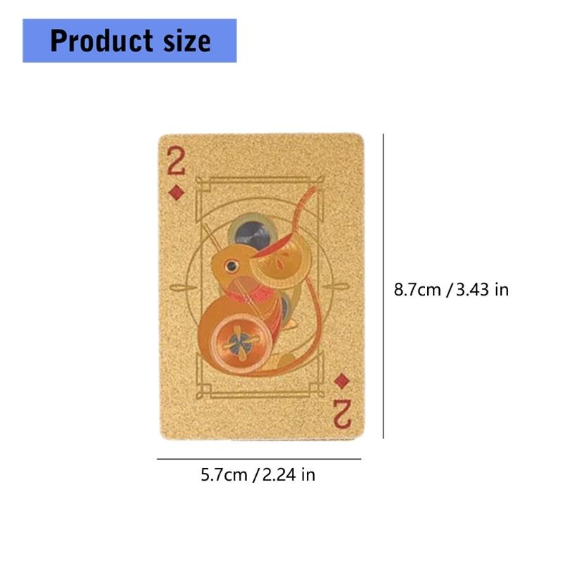 Premium Poker Card Features Lucky Red Theme And Antislip Texture For Long Terms Entertainment